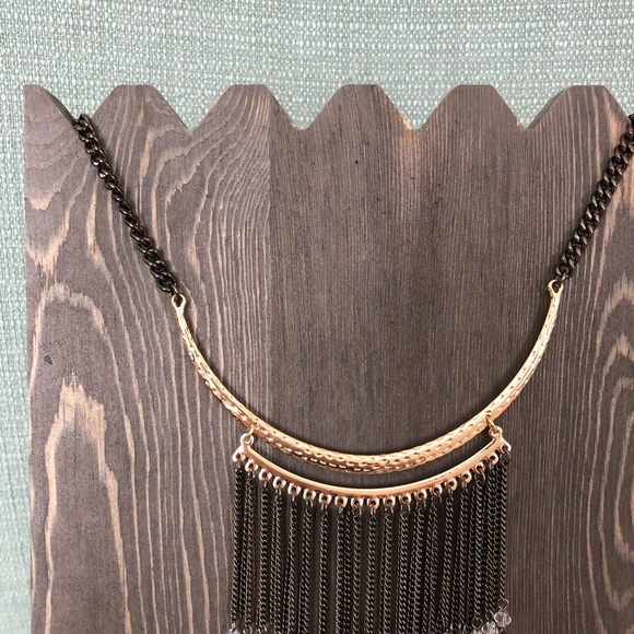 Park lane Jewelry- Mix metal fringe bib necklace - Picture 3 of 10